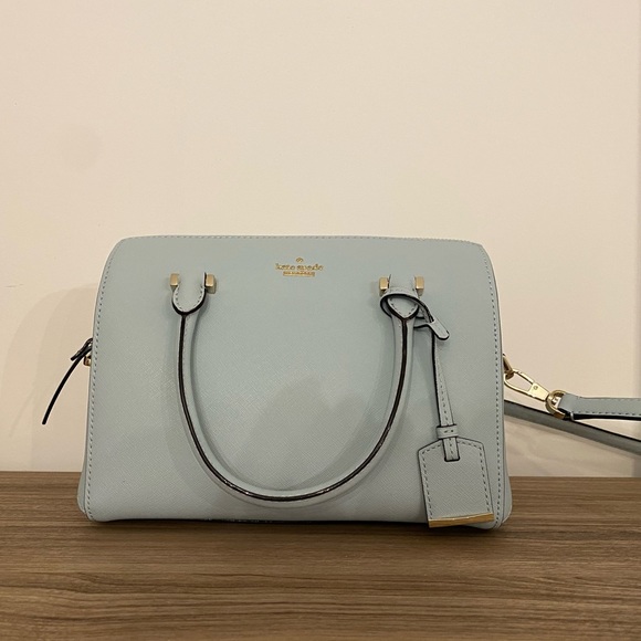Practically new sky blue Mega Lane Kate Spade crossbody - Picture 1 of 6